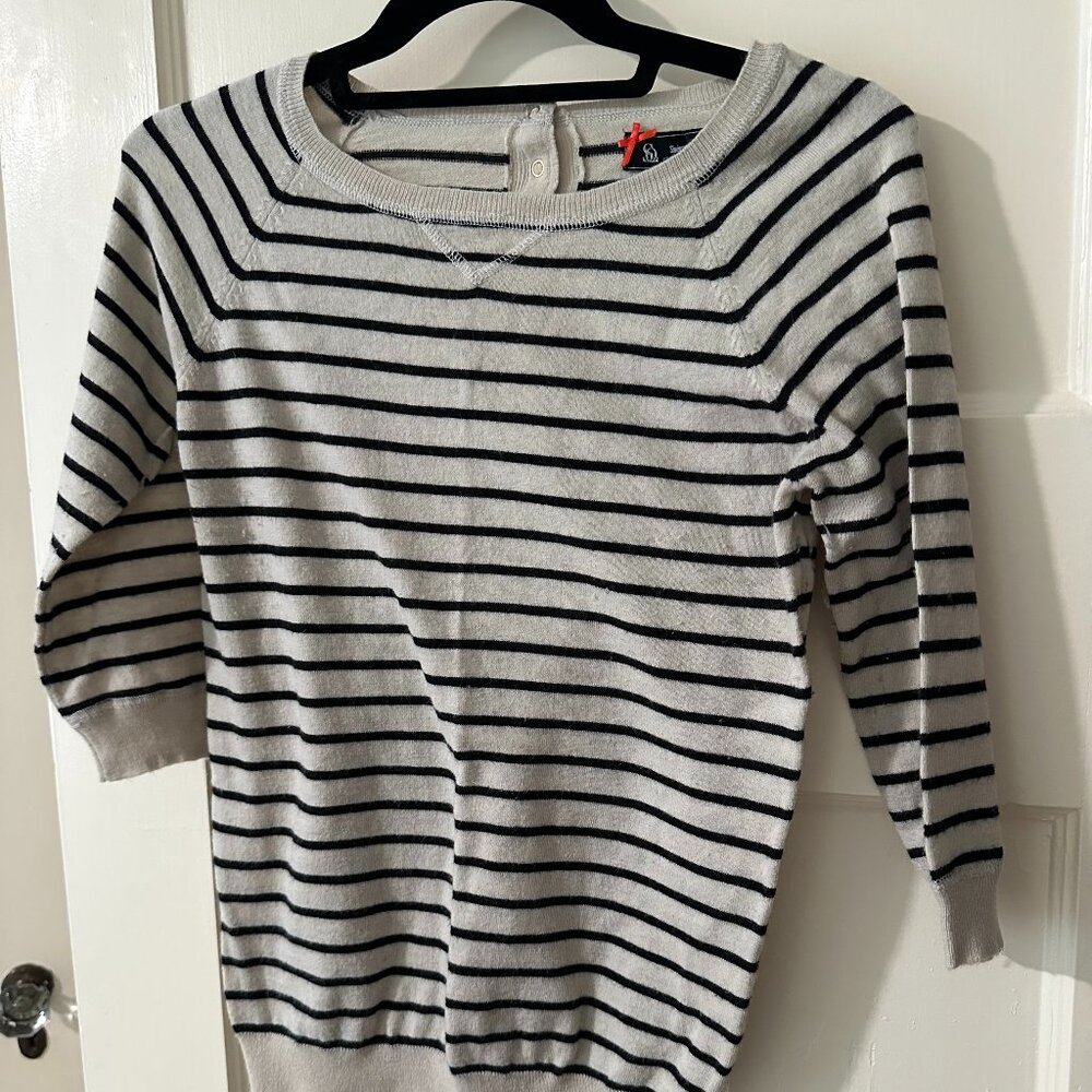 Sinequanone nautical 3/4 sleeve sweater - size S